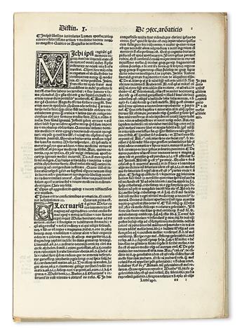 AUGUSTIS, QUIRICUS DE. Lumen apothecariorum.  1512